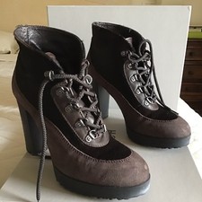 Tronchetti I Stivaletti Hogan  N 38 Marroni Camoscio E Cavallino 