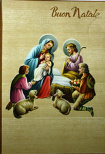 Cartolina vintage buon natale - cartolina,