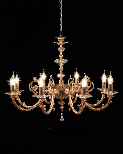 Lampadario classico ottone - lampadario,