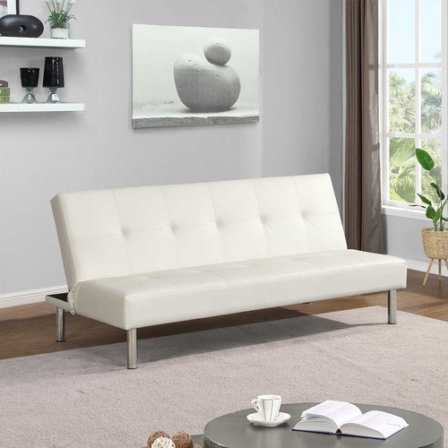 Divano letto ecopelle bianco - letto,
