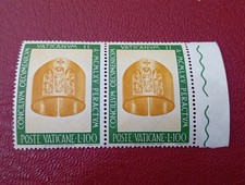 11 Ott 1966 Città del Vaticano Coppia Concilio Ecumenico Anello n 443 Lire 100