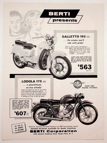 Vintage berti moto guzzi - moto,