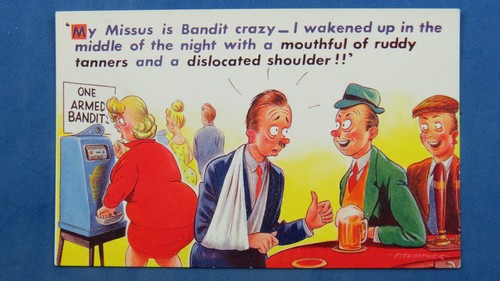 Bamforth comic postcard 1960s - bamforth,