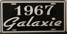 METAL LICENSE PLATE 1967 67