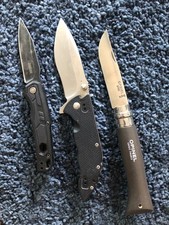kershaw auto, real steel , opinel set 3 coltelli 