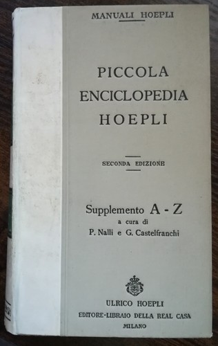 Piccola enciclopedia hoepli - piccola,