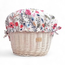 cestino bici in vimini ecru