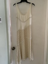 Jil Sander Ivory Silk Lace