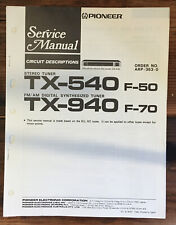 Pioneer TX-540 TX-940 F-50 -70