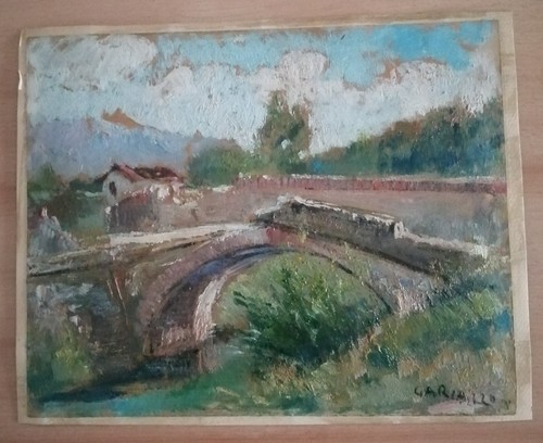 Quadro dipinto olio su - quadro, ad