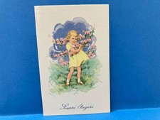 CARTOLINA SINCERI AUGURI BAMBINI ILLUSTRATORE A.COLLINO NV.10