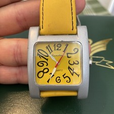 Orologio Cosmo Time Uomo Acciaio Oro e Blu  Anni 90 