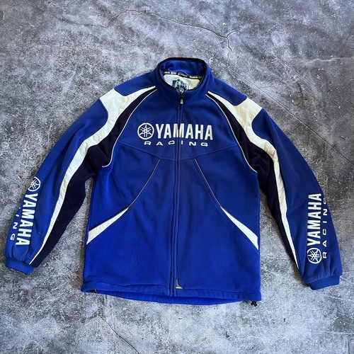 Giacca pile yamaha racing blu - pile,