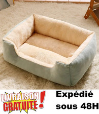 Lit pour chat S 45x30 cm panier moelleux peluche douce anti-stress