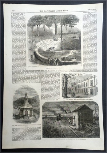 Stampa antica 1861 - , illustrata