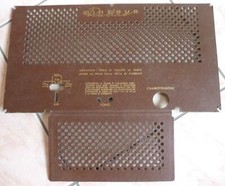 Pannello posteriore radio d'epoca Minerva dimensioni 215x390/125x225mm_1