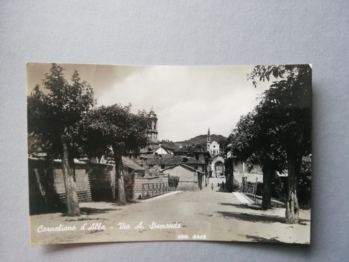 Cartolina cornegliano alba - cartolina, d'alba
