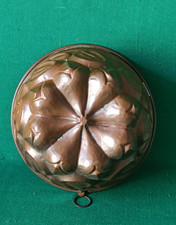 ANTICA GRANDE VECCHIA FORMA IN RAME BUDINO BUDINIERA FORMELLA DOLCI STAMPO. CY55