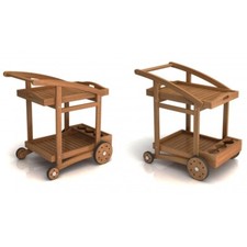 CARRELLO PORTAVIVANDE IN LEGNO