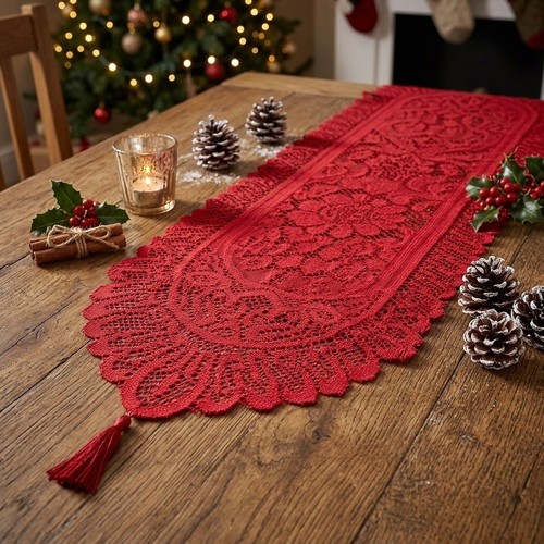 6pz pizzo cavo floreale - floreale, per