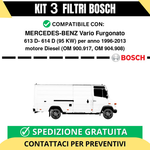 Kit bosch filtri tagliando - kit,