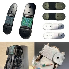 Cinghia elastica in pizzo 2 pezzi per pattini figura stivali previene lo scivolamento del pizzo