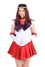 Costume cosplay festa Halloween Rei Hino marinaio Marte uniforme V1 taglia bambino - US3XL