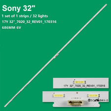 KIT 1 BARRA STRIP LED TV SONY 32-7020-32-REV01-170316, KDL32RE403 , KDL32WE610