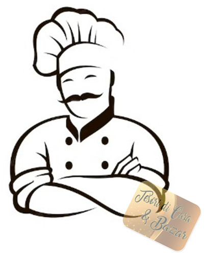 Adesivo stickers cuoco cucina - adesivo,