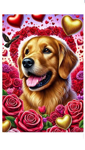 Bandiera san valentino - bandiera, rossa