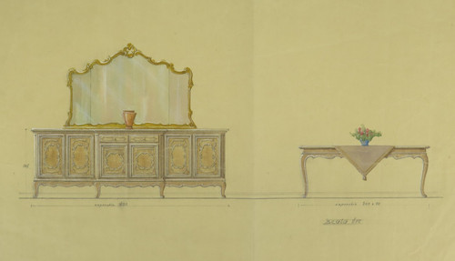 Disegno antico progetto per - disegno,