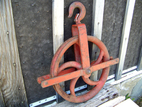 Puleggia corda pompa manuale