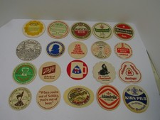 20 Sottobicchieri Pubblicitari Vintage Bevande Birra Hotel Eventi Usati COSÌ COME SONO LOTTO K