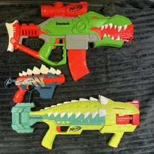 Nerf Motorizzato DinoSquad Rex-Rampage StegoSmash ArmorStrike T-Rex Blaster Ottime Condizioni