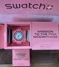 Orologio OMEGA x Swatch MoonSwatch Mission to Pink Moonphase BIOCERAMICA Giappone Nuovo