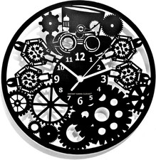 | Orologio Da Parete Steampunk | Design Industriale Ingranaggi Vintage | Decoraz