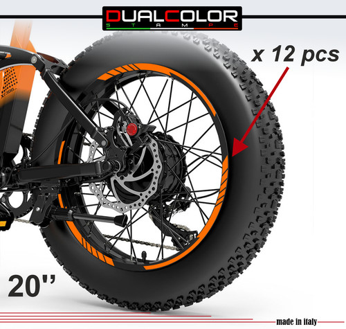 Adesivi cerchi bici fat bike - adesivi,