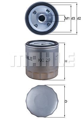 Filtro carburante mahle kc20 - carburante,