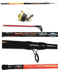 Combo Surf Casting Canna 4.20m 200gr + Mulinello 6000 Pesca Fondo Spiaggia
