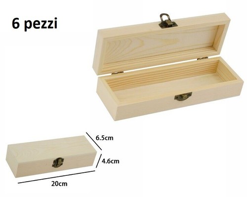 Set scatoline legno - set, 6