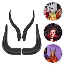  2 paia di copricapo in corno