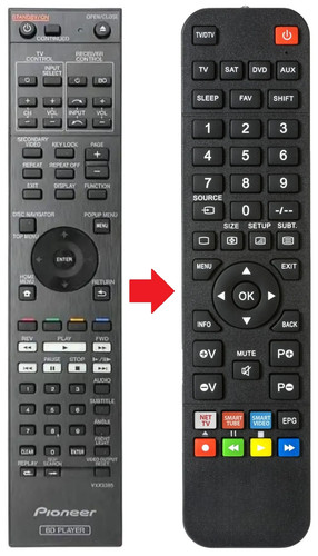 Telecomando adatto per pioneer - telecomando,