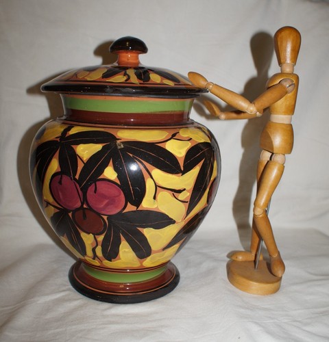 Vaso con coperchio biscottiera - coperchio,