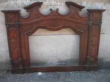 ANTICA CORNICE LUIGI FILIPPO PER SPECCHIERA - NOCE '800 EMILIA - DA RESTAURARE 