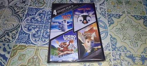 Box dvd nuovo happy feet - box+4,