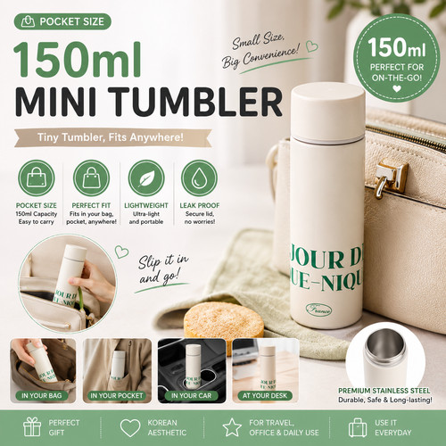 Mini bicchiere 150ml tascabile - mini,