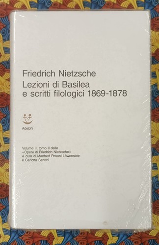 Nietzsche lezioni di basilea - -,