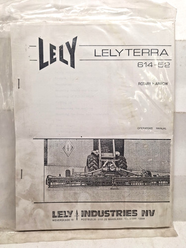Used operators manual for - operators,