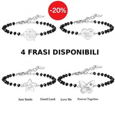 Bracciale Donna Sfere Nere