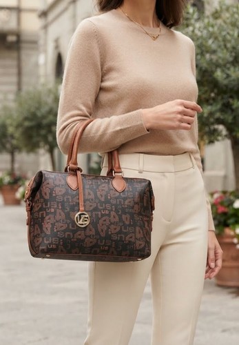 Borsa donna brown - brown, 4us